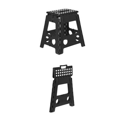 Folding stool XL black