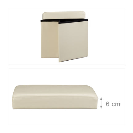 Folding stool artificial leather