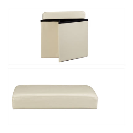 Folding stool artificial leather