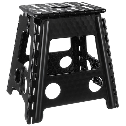 Tabouret pliant noir et blanc 39cm 