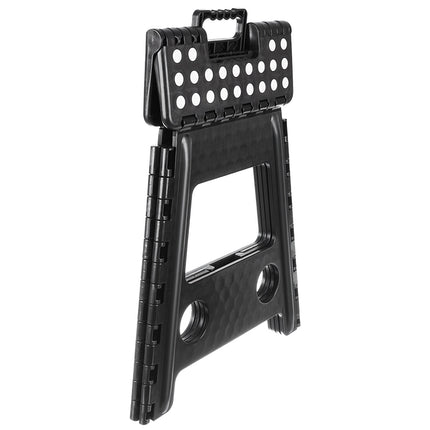 Tabouret pliant noir et blanc 39cm 