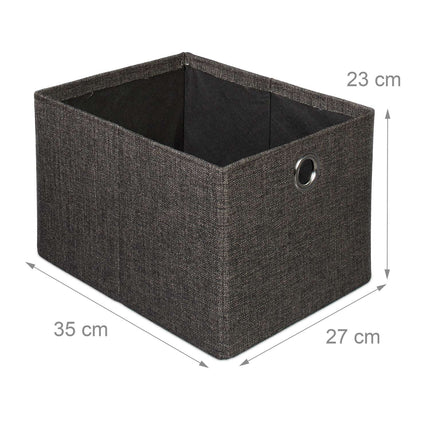 Klapphocker aus Leinen mit Fach