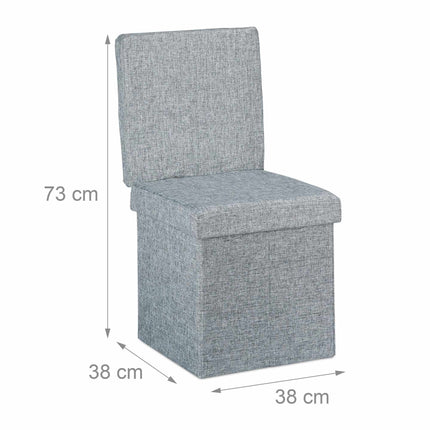 Folding stool with backrest