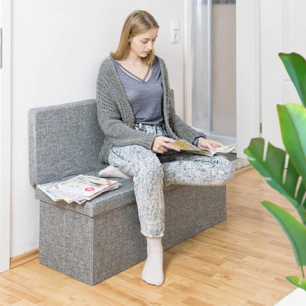 Klapphocker mit Rückenlehne XL