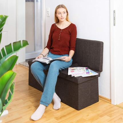 Klapphocker mit Rückenlehne XL