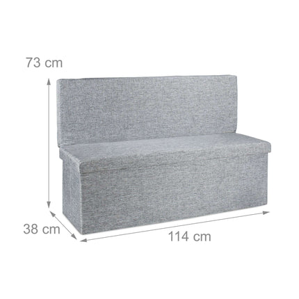 Klapphocker mit Rückenlehne XL