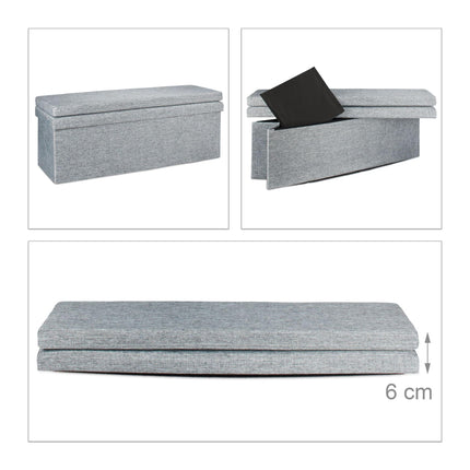 Klapphocker mit Rückenlehne XL