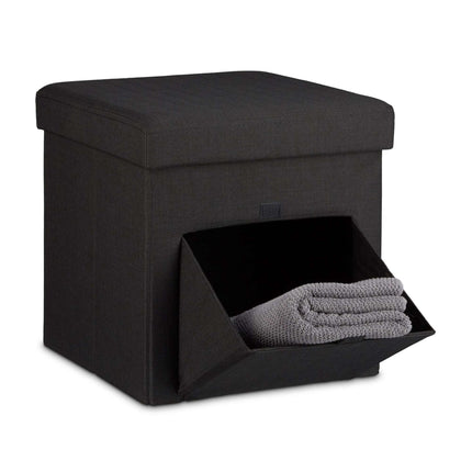 Folding stool with flap