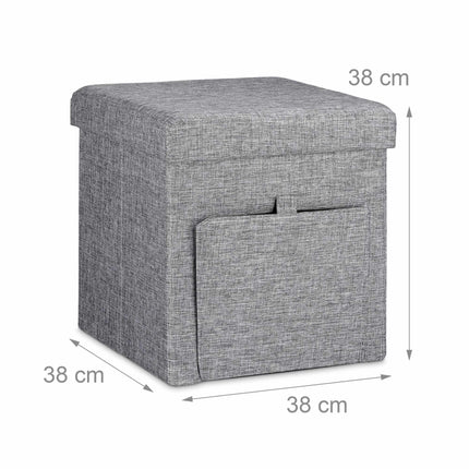 Folding stool with flap