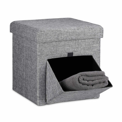 Folding stool with flap
