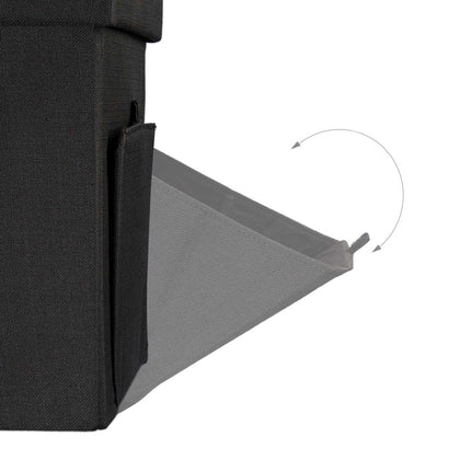 Folding stool with flap