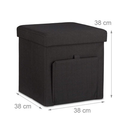 Folding stool with flap