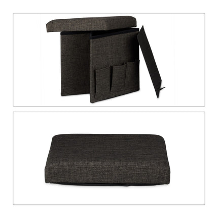 Folding stool with pockets Linne