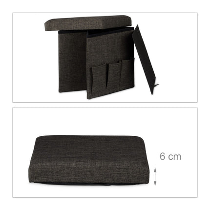 Folding stool with pockets Linne