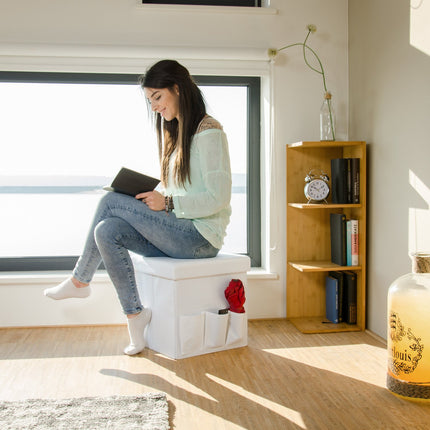 Folding stool with pockets Linne