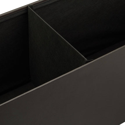 Folding storage bench in artificial leather