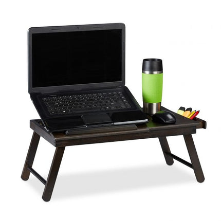 Klapptisch für Laptop dunkelbraun