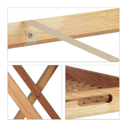 Table pliante en noyer
