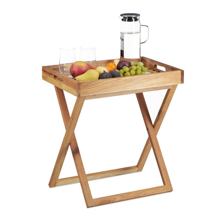 Table pliante en noyer