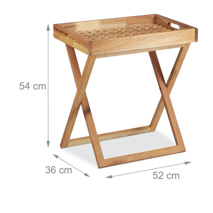 Table pliante en noyer