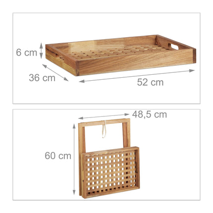 Table pliante en noyer