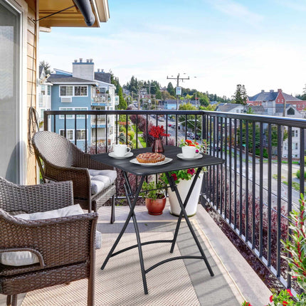 Folding table, outside