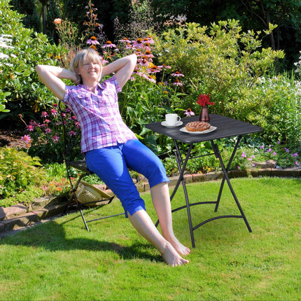 Folding table, outside