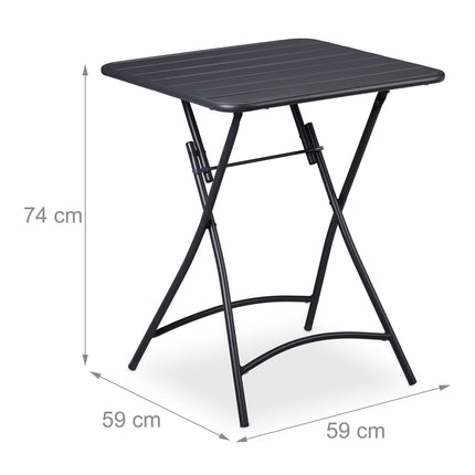 Folding table, outside