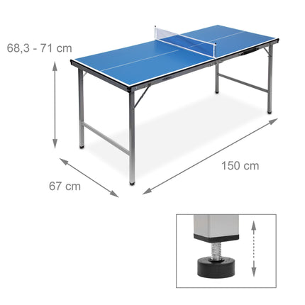 Folding table tennis table