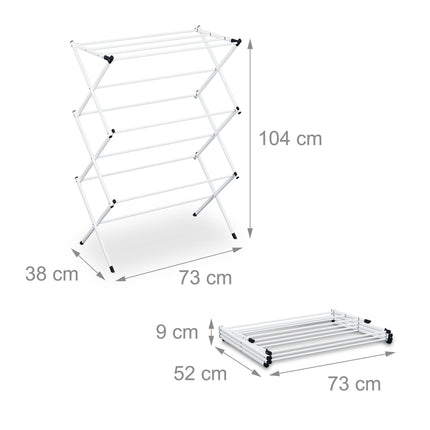 Folding tower clothes horse