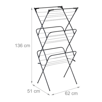 Folding tower clothes horse