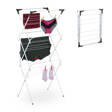 Folding tower clothes horse