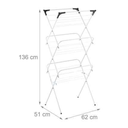 Folding tower clothes horse