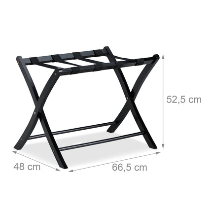 Folding wooden suitcase stand