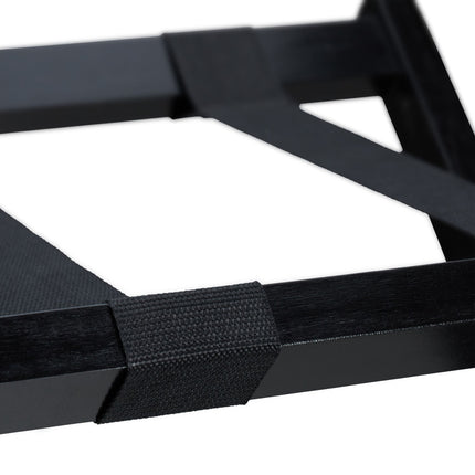 Folding wooden suitcase stand