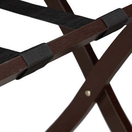 Folding wooden suitcase stand
