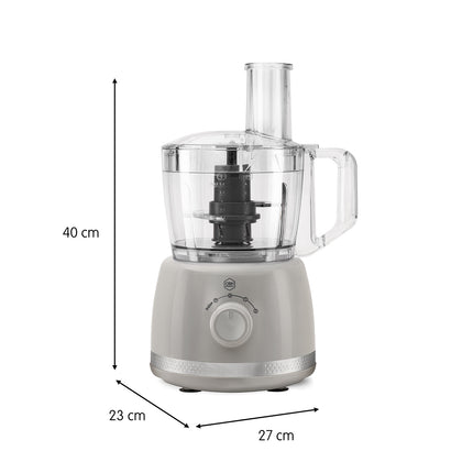 Küchenmaschine – 2,4L, Grau, 500W, Multifunktion