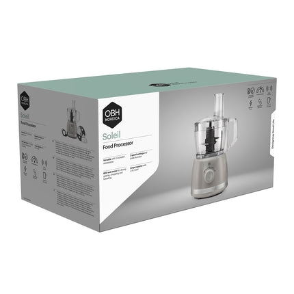 Küchenmaschine – 2,4L, Grau, 500W, Multifunktion