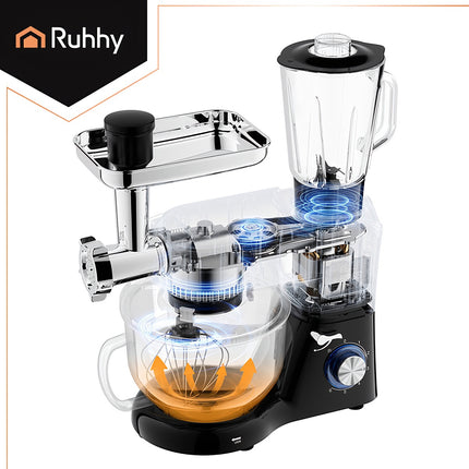 Küchenmaschine mit beheizter Schüssel und Mixer-Kombination