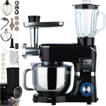 Küchenmaschine mit beheizter Schüssel und Mixer-Kombination