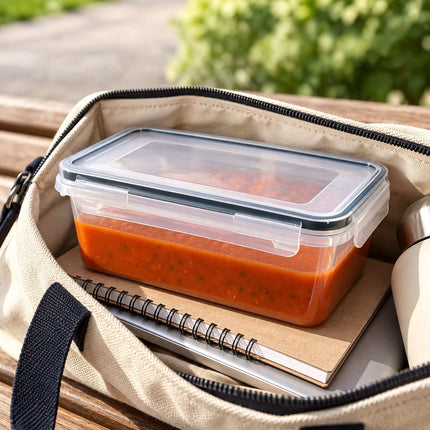 Food Storage Container Set of 10 with Airtight Click Lids, Freezer Safe, Clear