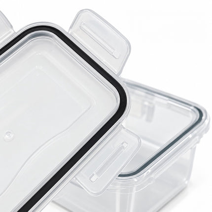 Food Storage Container Set of 12 with Airtight Click Lids, Freezer Safe, Clear