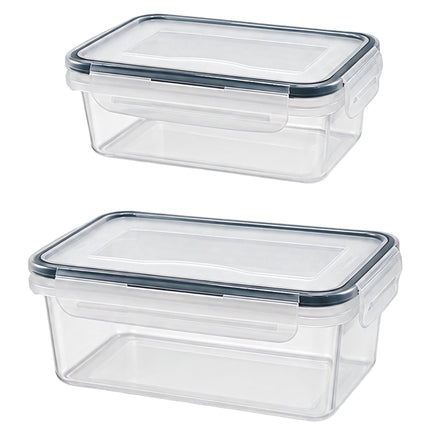 Food Storage Container Set of 12 with Airtight Click Lids, Freezer Safe, Clear
