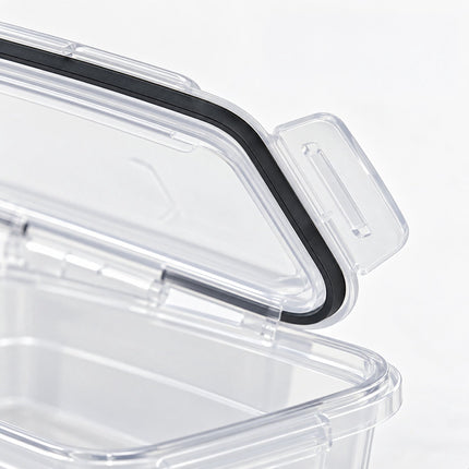 Food Storage Container Set of 7 with Airtight Click Lids, Freezer Safe, Clear