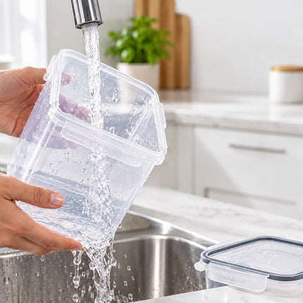 Food Storage Container Set with Click-Lock Lids, 10 Pieces, Airtight, Stackable
