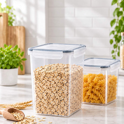 Food Storage Container Set with Click-Lock Lids, 11 Pieces, Airtight, Stackable