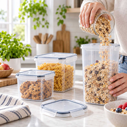 Food Storage Container Set with Click-Lock Lids, 24 Pieces, Airtight, Stackable
