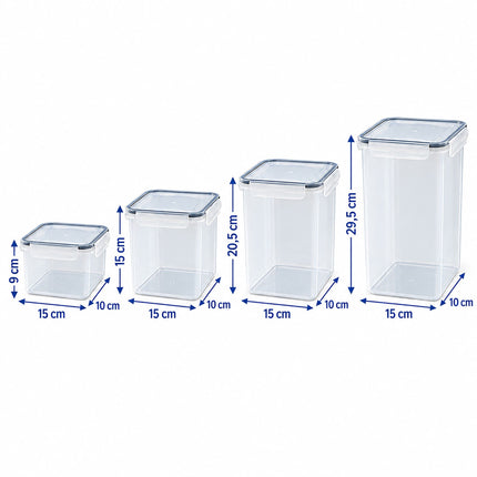 Food Storage Container Set with Click-Lock Lids, 32 Pieces, Airtight, Stackable