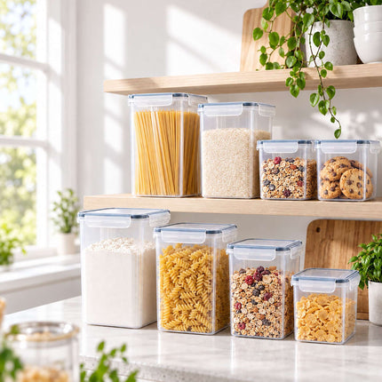 Food Storage Container Set with Click-Lock Lids, 32 Pieces, Airtight, Stackable