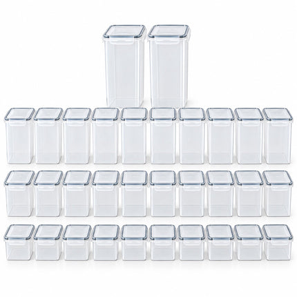 Food Storage Container Set with Click-Lock Lids, 32 Pieces, Airtight, Stackable
